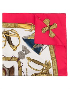 Шелковый платок Grand Uniforme 1990 х годов Hermès