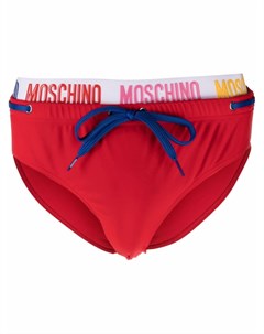 Плавки с вышитым логотипом Moschino