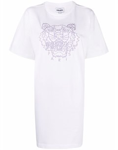 Платье футболка с вышитым логотипом Kenzo