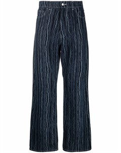 Широкие джинсы с абстрактным принтом Marni