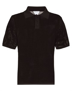 Сетчатая рубашка поло с короткими рукавами Bottega veneta