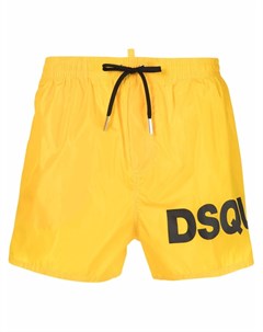 Плавки шорты с кулиской и логотипом Dsquared2