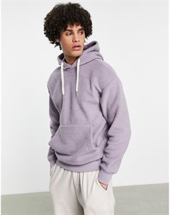 Сиреневый oversized худи из плюшевого искусственного меха Originals Jack & jones