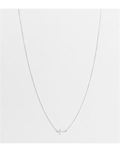 Серебряное ожерелье чокер с подвеской в виде крестика Kingsley ryan curve