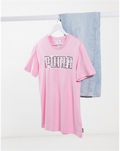 Розовая футболка с логотипом на груди x Von Dutch Puma