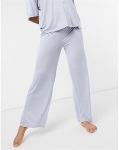 Синие пижамные брюки из мягкой ткани с эластичным поясом Выбирай и комбинируй Asos design