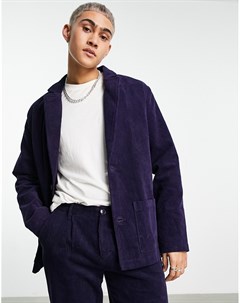 Пиджак свободного кроя из вельвета с накладными карманами Bando