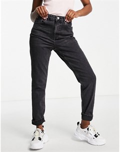 Черные выбеленные премиум джинсы из смесового органического хлопка в винтажном стиле Topshop