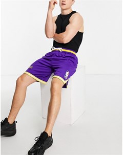 Фиолетовые шорты с символикой клуба LA Lakers NBA Nike basketball