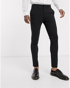 Черные облегающие брюки Asos design