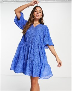 Синее свободное платье с принтом Hadria Inwear