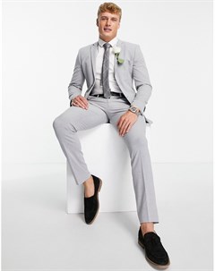 Серые костюмные брюки зауженного кроя Premium Jack & jones