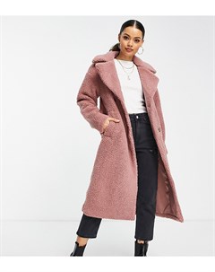 Пальто из искусственного меха розового цвета Urbancode Petite Urban code petite