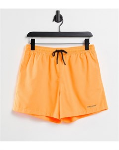 Неоновые оранжевые шорты для плавания Unisex Collusion