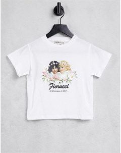 Свободная футболка с цветочным рисунком ангелов Fiorucci