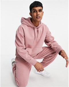 Oversized худи розового цвета Topman