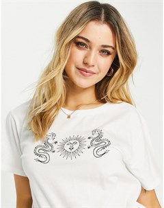 Белая облегающая футболка Cool Girl Hollister