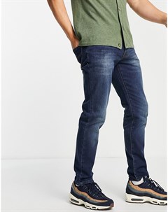 Узкие джинсы винтажного синего цвета Schott