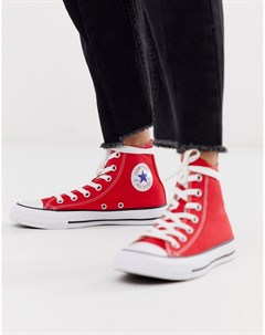Красные высокие кроссовки Chuck Taylor All Star Converse