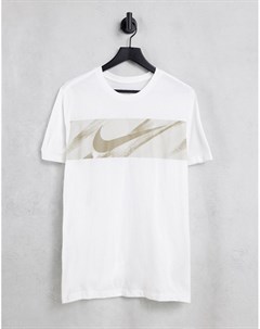 Белая футболка с рисунком Sport Clash Nike training