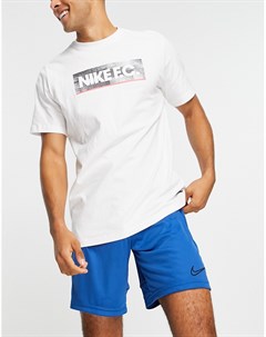 Белая футболка с сезонным принтом F C Nike football