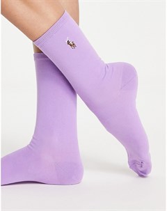 Сиреневые носки с логотипом Polo ralph lauren