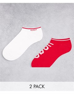 Набор из 2 пар носков белого и красного цвета Hugo Hugo bodywear