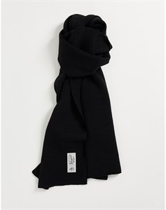 Черный трикотажный шарф Original penguin