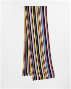 Классический шарф в разноцветную полоску Paul smith