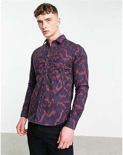 Супероблегающая рубашка с леопардовым принтом Kaleidoscope Bolongaro trevor