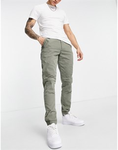 Зеленые узкие брюки Asos design