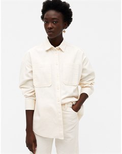 Белая рубашка с карманами спереди Conny Li Monki