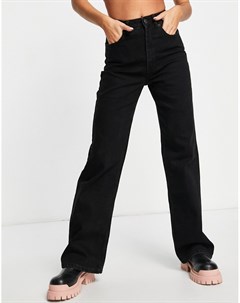Черные джинсы с широкими штанинами Camille Only