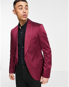 Бордовый пиджак зауженного кроя Draco Twisted tailor