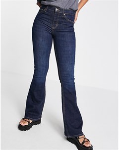 Расклешенные джинсы цвета индиго Jamie Topshop