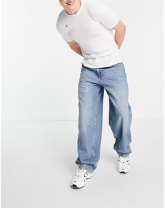 Выбеленные винтажные джинсы свободного кроя Asos design
