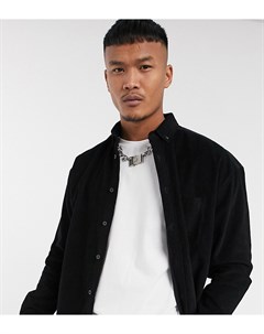 Черная вельветовая рубашка в стиле 90 х Asos design
