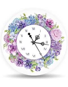 Часы настенные Цветочный букет Decoretto