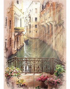 Фотообои Прогулки по каналам Венеции 180х254см Decoretto