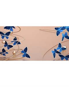 Фотообои Синие бабочки 360х254см Decoretto