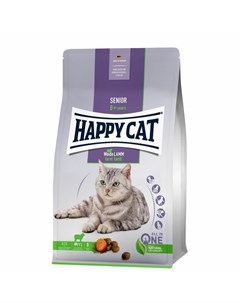 Senior сухой корм для пожилых кошек с пастбищным ягненком 1 3 кг Happy cat