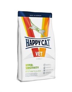 Сухой корм Hypersensitivity для кошек при пищевой аллергии с перепелиным мясом Happy cat