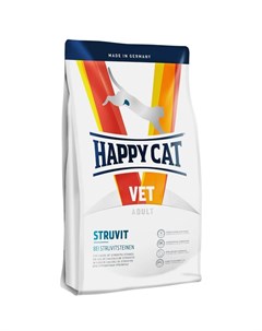 Сухой корм Struvit для кошек при образовании струвитов с домашней птицей Happy cat