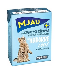 Влажный корм для кошек в желе с окунем 380 г Mjau