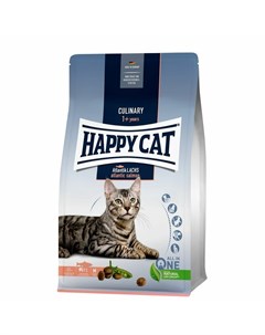 Culinary полнорационный сухой корм для кошек с атлантическим лососем 1 3 кг Happy cat