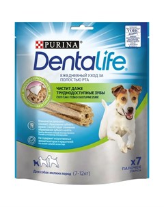 Лакомство DentaLife для собак мелких пород уход за полостью рта 115 г Purina dentalife