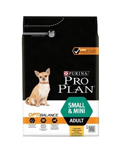 Opti Balance сухой корм для взрослых собак мелких и карликовых пород с курицей 3 кг Pro plan