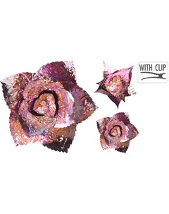 Украшение елочное Цветок лотоса на клипсе Нет марки