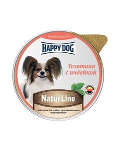 Корм для собак Natur Line Телятина с индейкой паштет ламистер 125г Happy dog