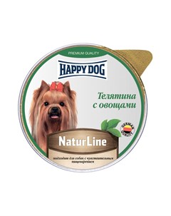 Корм для собак Natur Line Телятина с овощами паштет ламистер 125г Happy dog